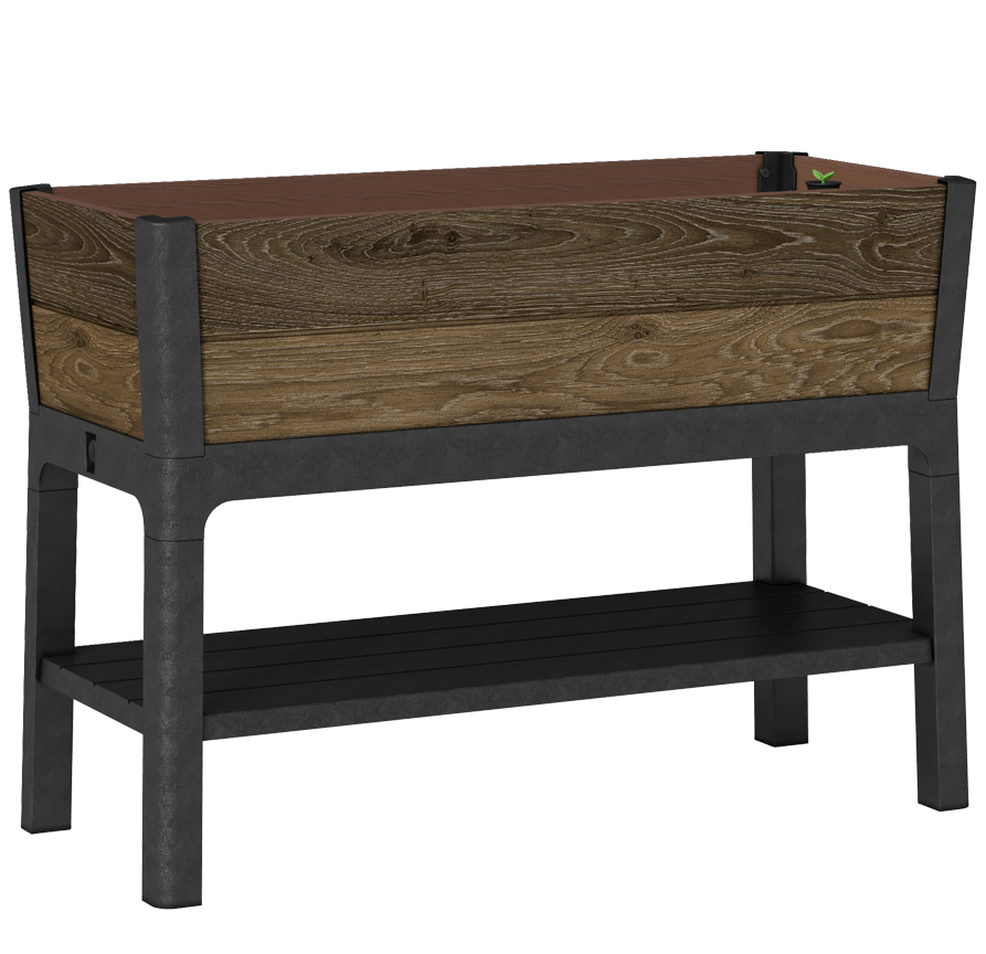 Keter Signature Elevated Garden Bed - Walnut Look