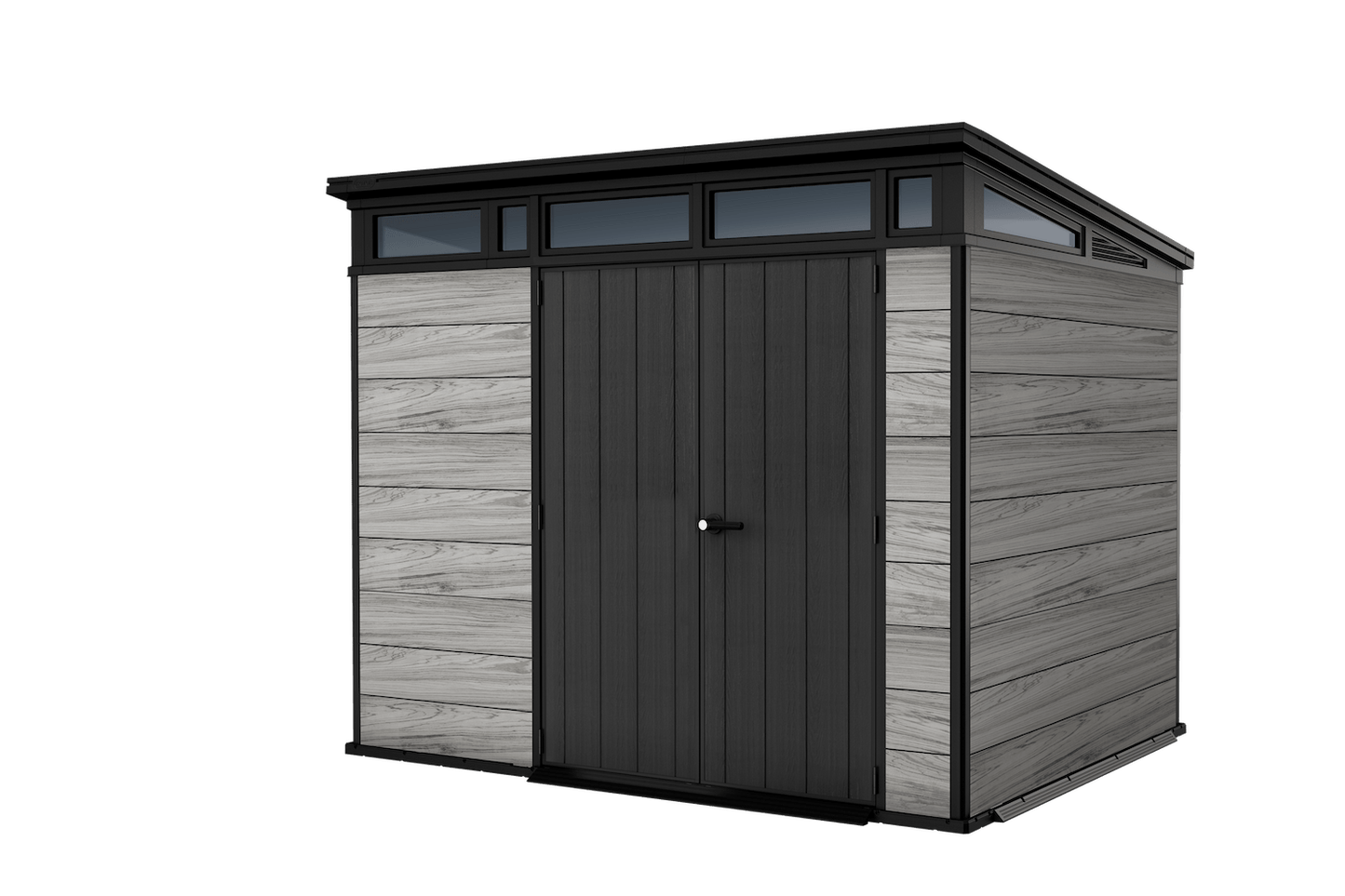 Keter Signature Pent 9x7 Shed - Stormgrey Look (2.8 x 2.2m)