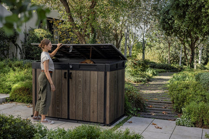 Keter Signature Horizontal Shed - Walnut Look 2020L