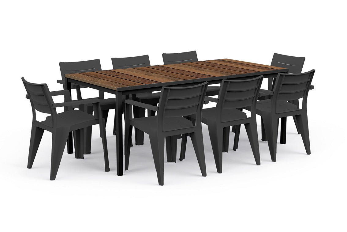 Keter Signature Porto Dining Table - Walnut Look (2 x 0.9m)
