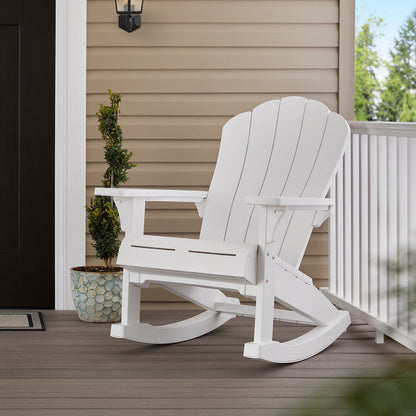 Keter Everest Rocking Adirondack Chair - White -  2 PACK