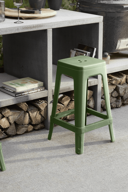 Keter Lucca Indoor/Outdoor Bar Stool - Green- 4 pack