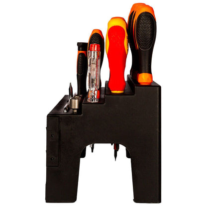 Kendo 101 Piece Screwdriver Bit & Socket Set with Bench Organiser Stand Multi Drive Tool Station