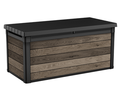 Keter Signature 570L Storage Box - Walnut Look