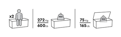 Keter Signature 630L Storage Box - Rosewood Look
