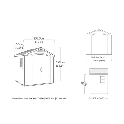 Shed 8X6Ft - Brown