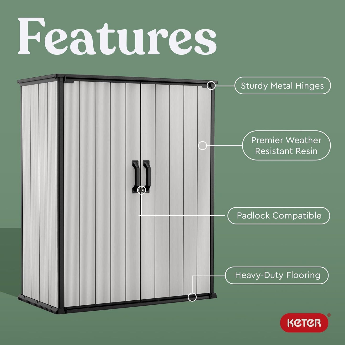 PRE ORDER: AUG. - Keter Premier Tall Shed