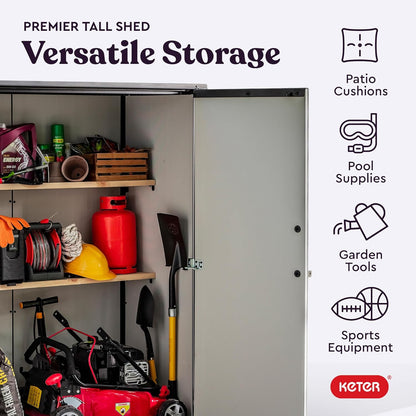 PRE ORDER: AUG. - Keter Premier Tall Shed