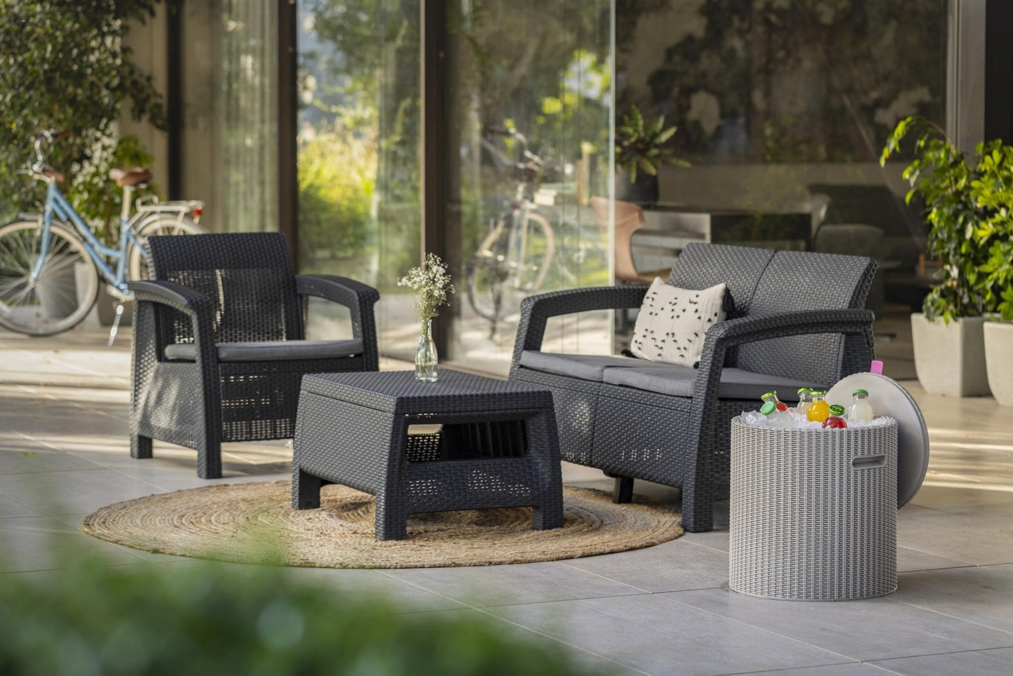Keter Corfu 2 Seater Sofa
