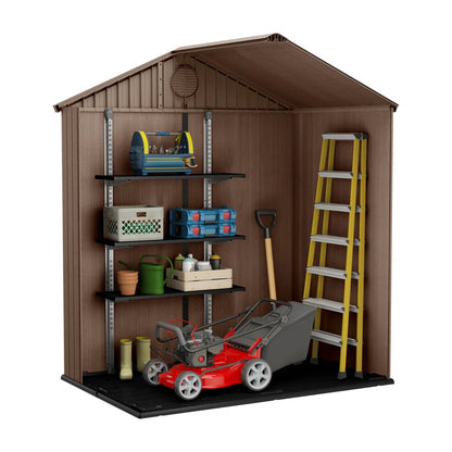 6 Ft. W X 4 Ft. D Double Door Apex Outdoor Garden Shed