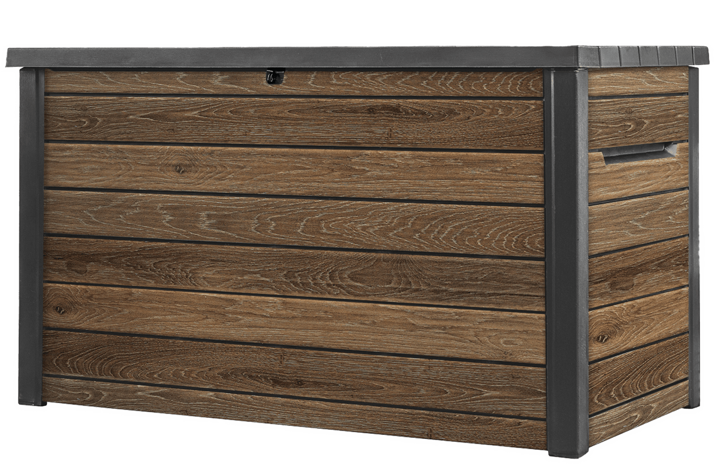 Keter Signature 870L Storage Box - Walnut Look