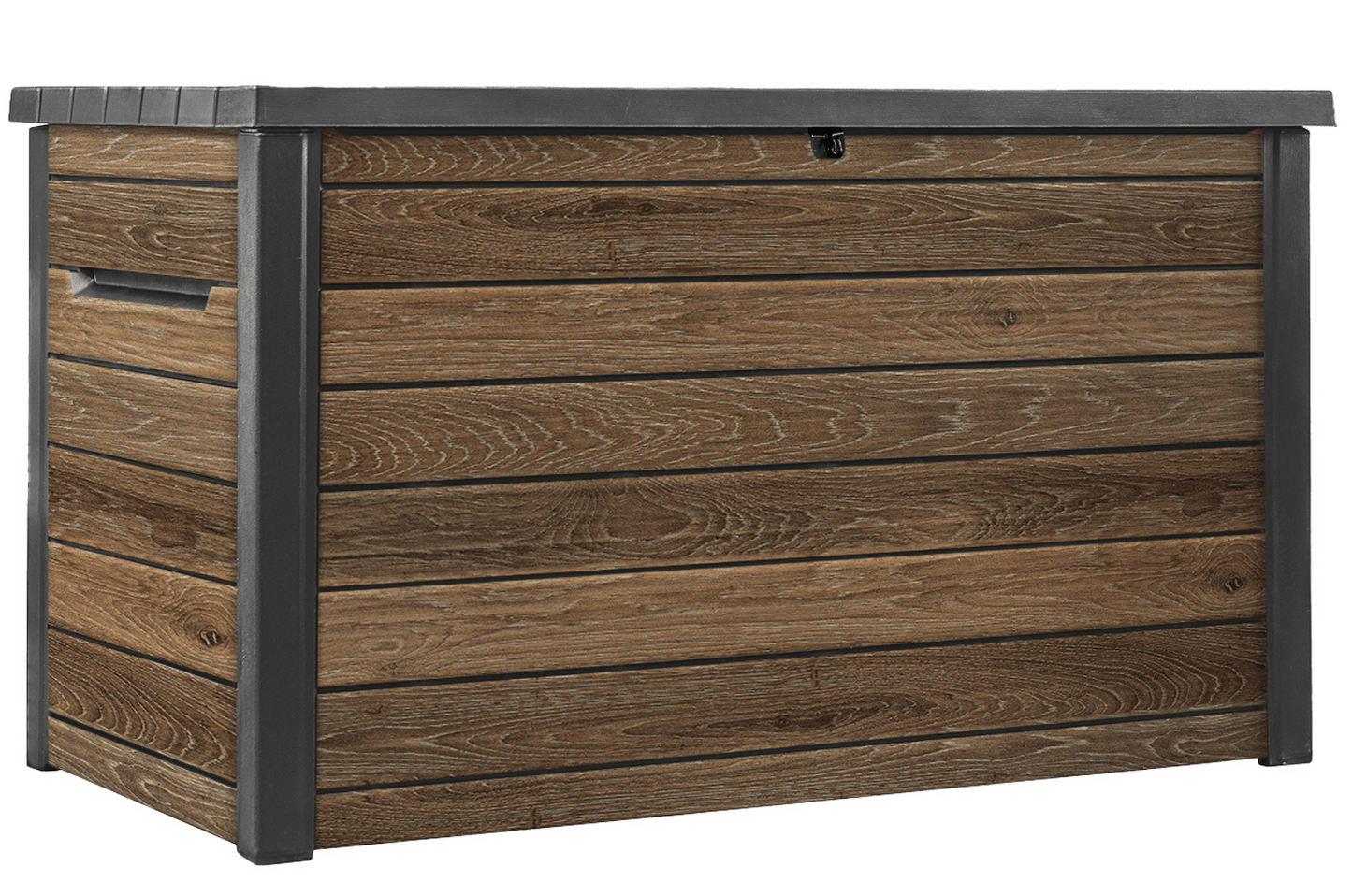 Keter Signature 870L Storage Box - Walnut Look