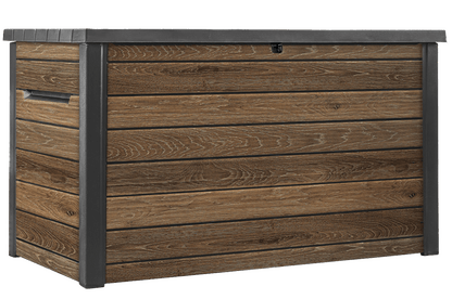Keter Signature 870L Storage Box - Walnut Look