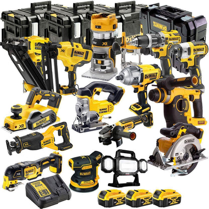 Dewalt DCKT4T15B4 18V 3 x 5.0Ah Battery & Charger XR Li-Ion 15 Piece Toughsystem Kit