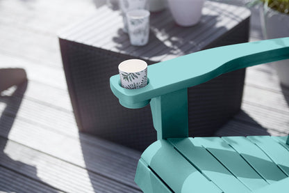 PRE ORDER: AUG. - Keter Alpine Adirondack Chair - Aqua Teal