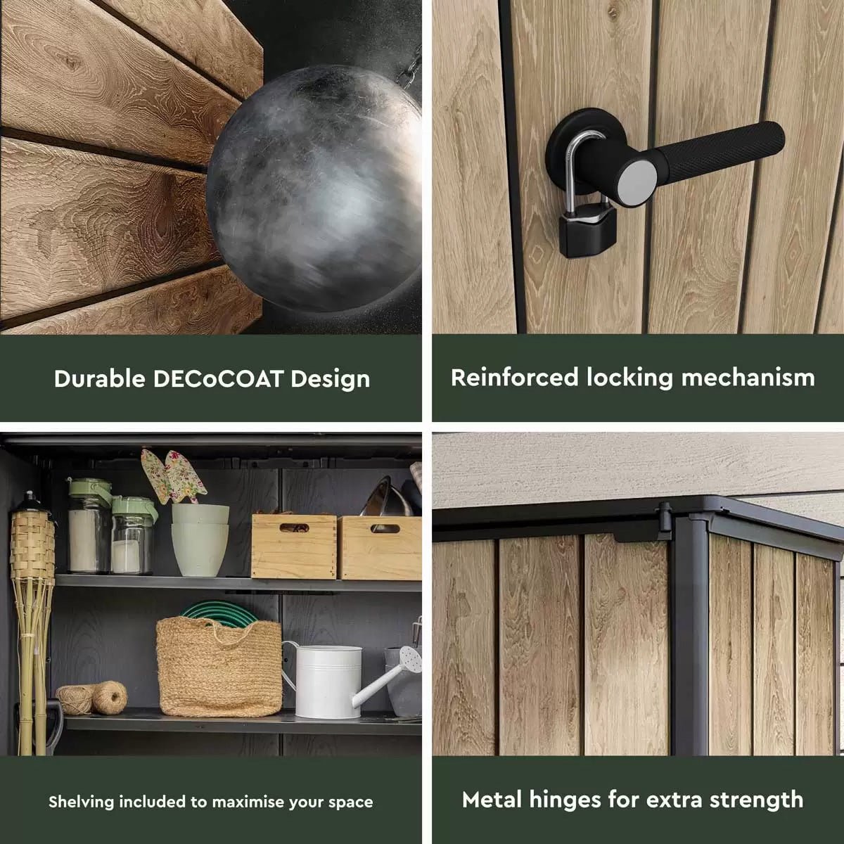 Keter Signature Vertical Shed - Ashwood Look