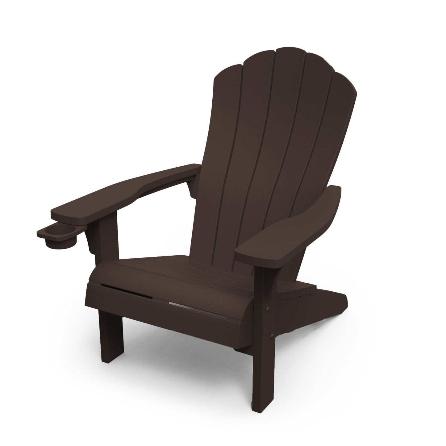 Keter Everest Adirondack Chair- Movable Cupholder - Brown