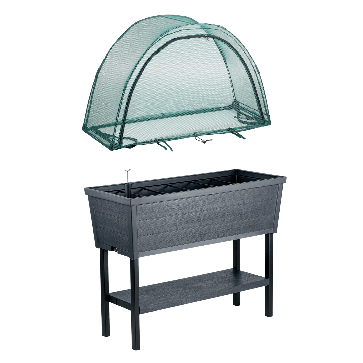 PRE ORDER: AUG. - 2 x Keter Alfresco Raised Garden Beds with NET Covers