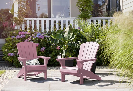 PRE ORDER: JULY. - Keter Alpine Adirondack Chair - Pink