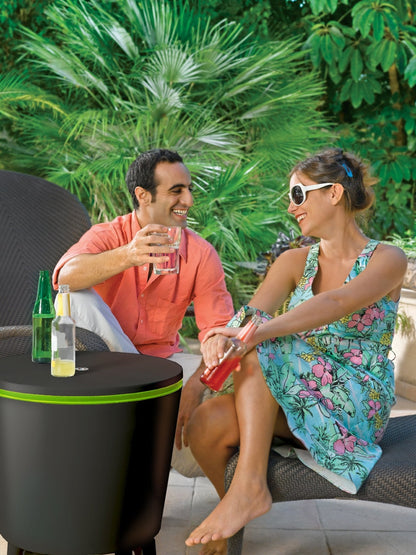 Keter Illuminated Cool Bar - Graphite/ Lime