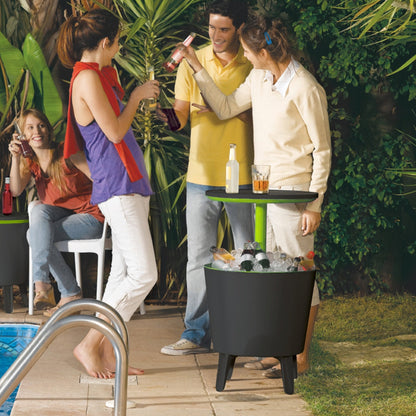 Keter Illuminated Cool Bar - Graphite/ Lime