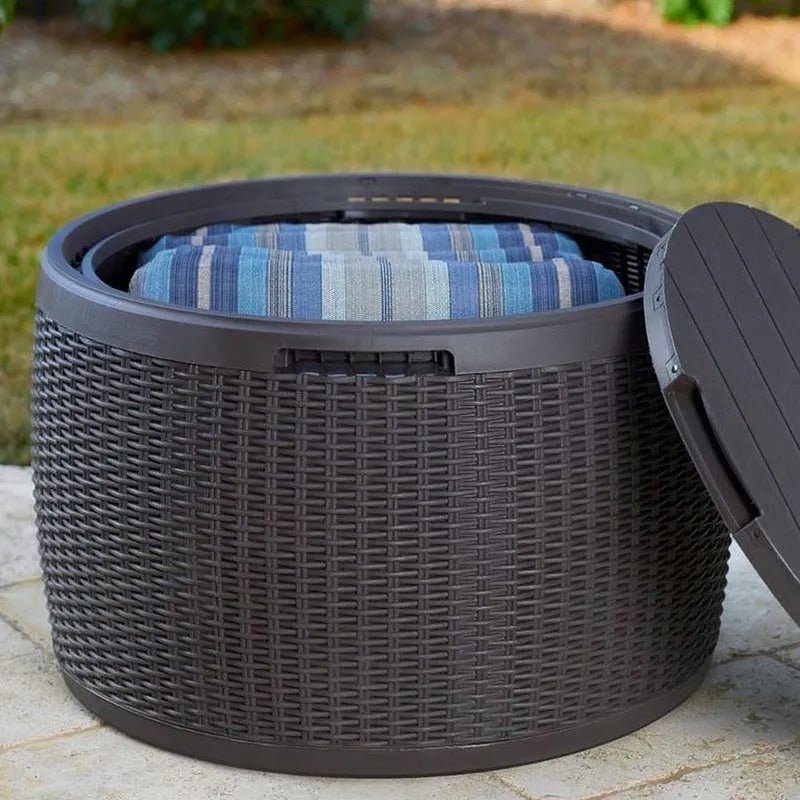 Keter Circa Rattan 140L Storage Box - Grey