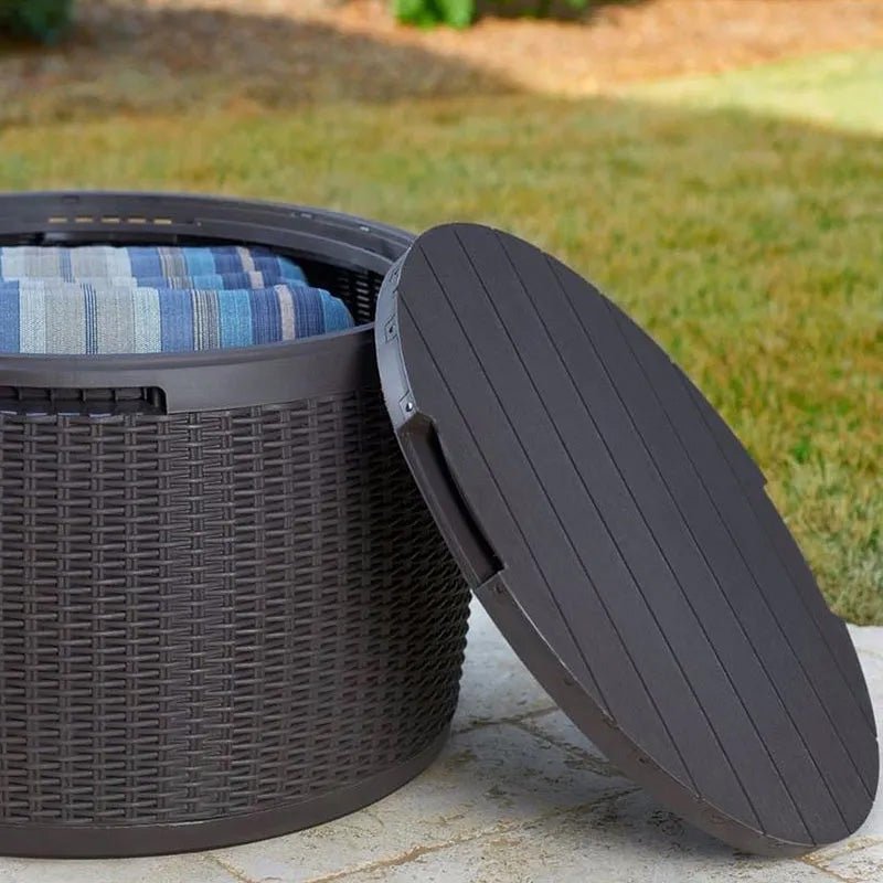 Keter Circa Rattan 140L Storage Box - Grey
