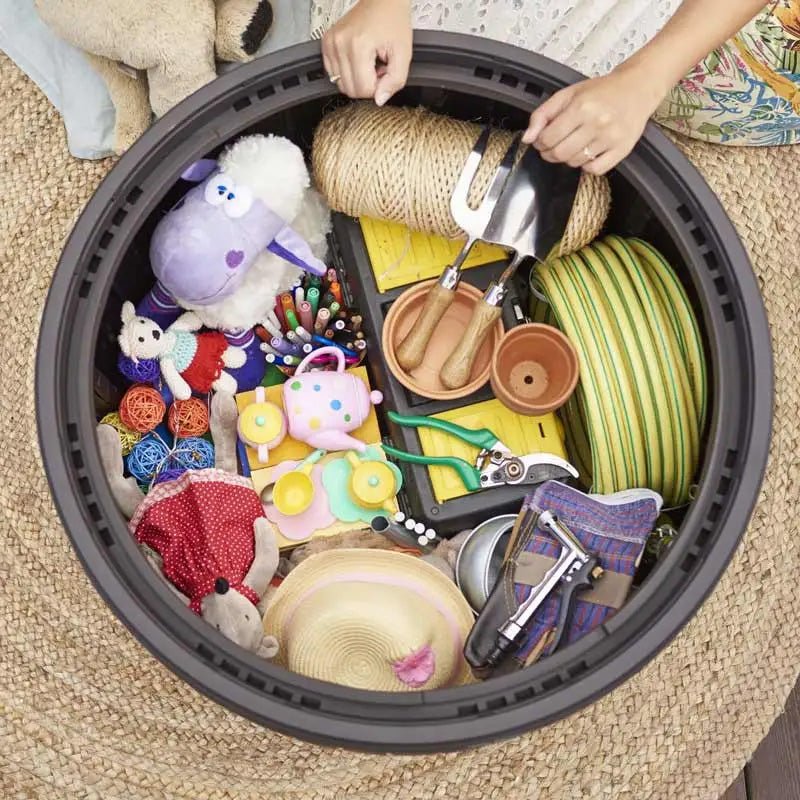 Keter Circa Rattan 140L Storage Box - Grey