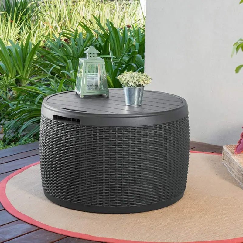 Keter Circa Rattan 140L Storage Box - Grey