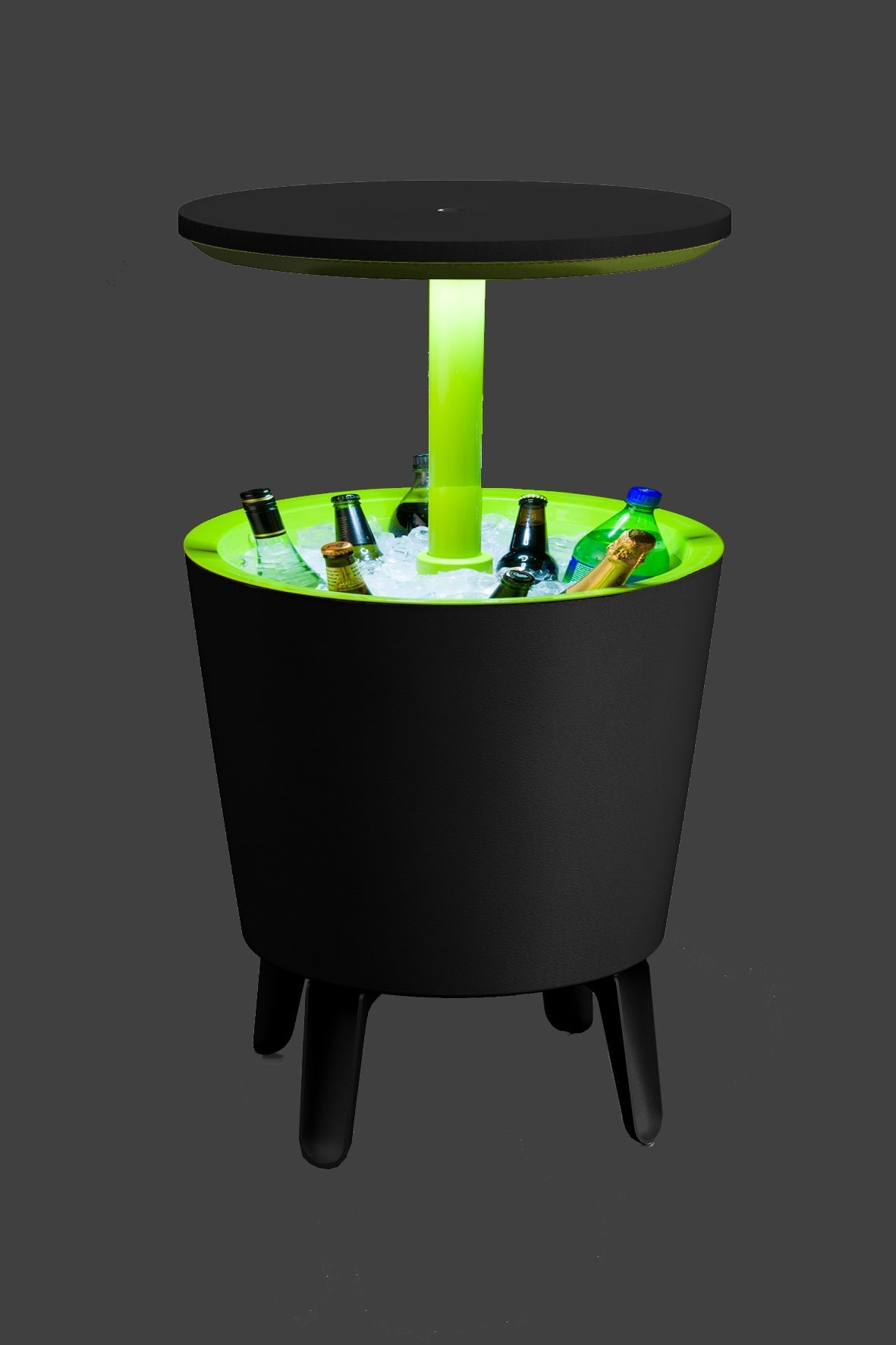 Keter Illuminated Cool Bar - Graphite/ Lime