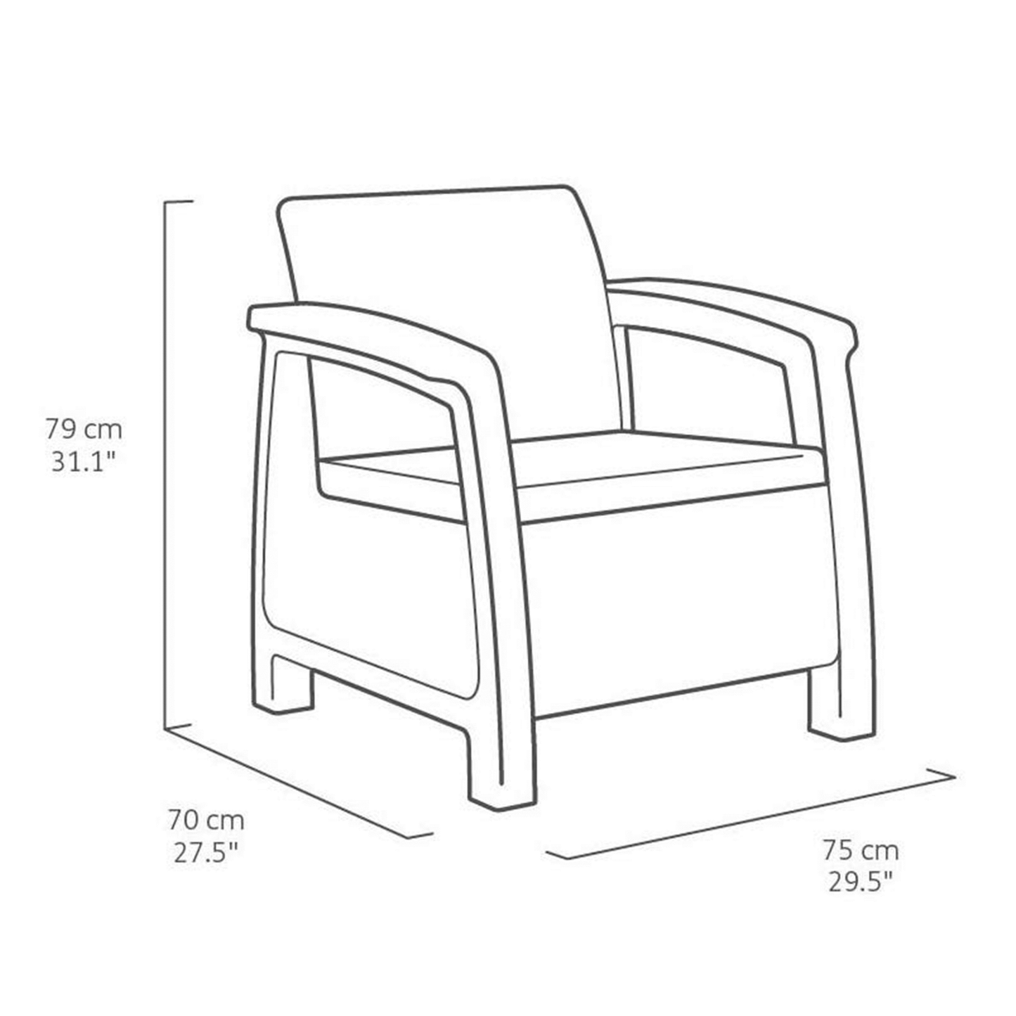 Keter Corfu Armchair