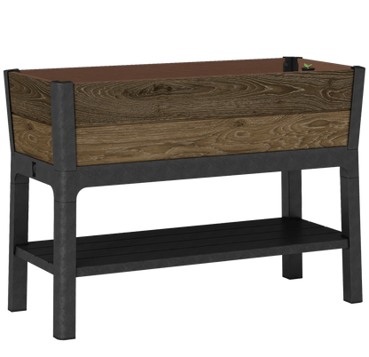 Keter Signature Elevated Garden Bed - Walnut Look
