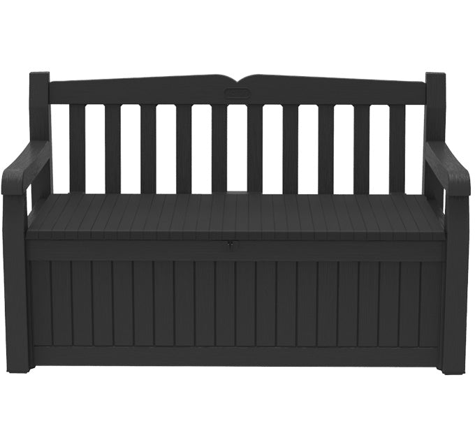 PRE ORDER: JUNE. - Keter Eden 265L Storage Bench- Dark Grey