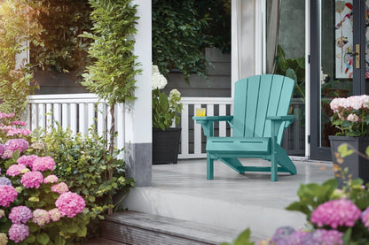 PRE ORDER: AUG. - Keter Alpine Adirondack Chair - Aqua Teal