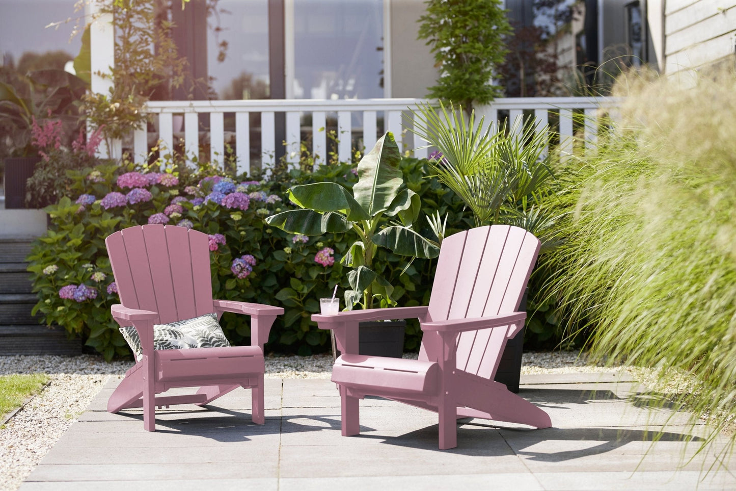 PRE ORDER: JULY. - Keter Alpine Adirondack Chair - Pink