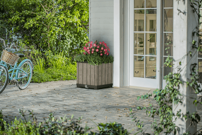 Keter Signature Square Planter- Ashwood Look