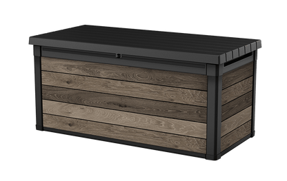 Keter Signature 570L Storage Box - Walnut Look