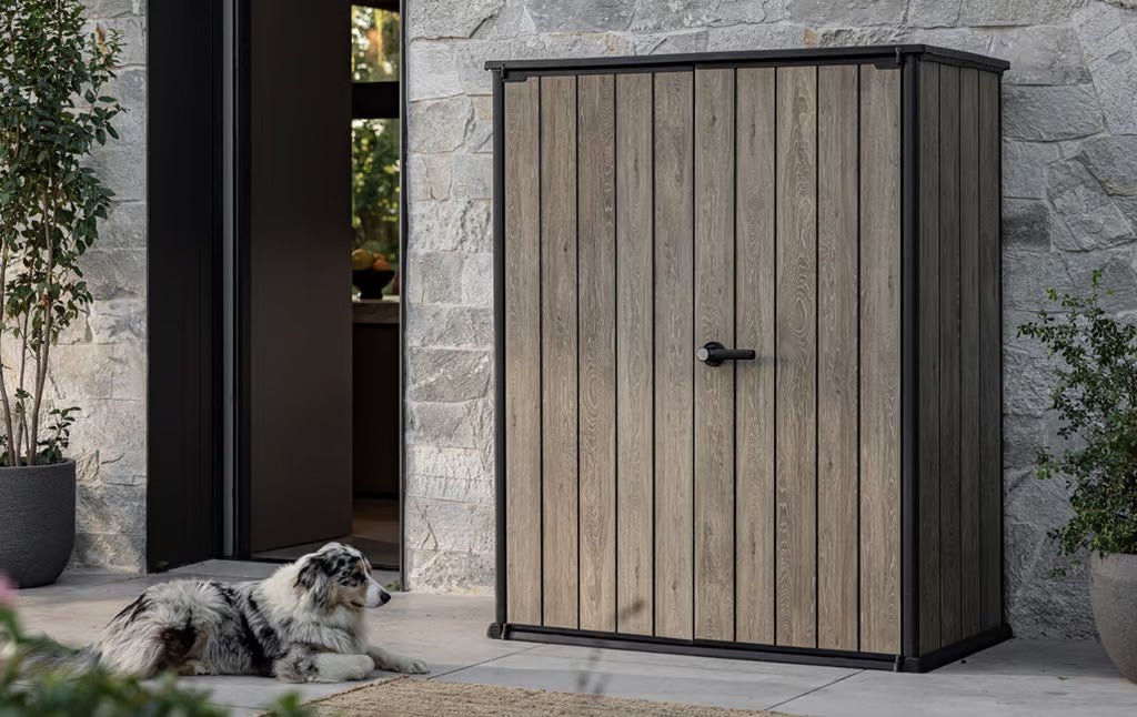 Keter Signature Vertical Shed - Ashwood Look