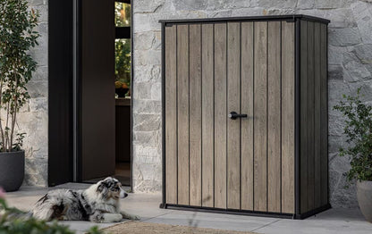 Keter Signature Vertical Shed - Ashwood Look