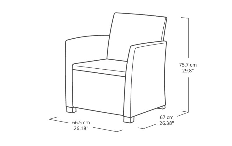 Keter Mia Balcony Set - Graphite