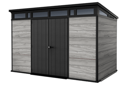 Keter Signature Pent 11x7 Shed - Stormgrey Look (3.4 x 2.2m)