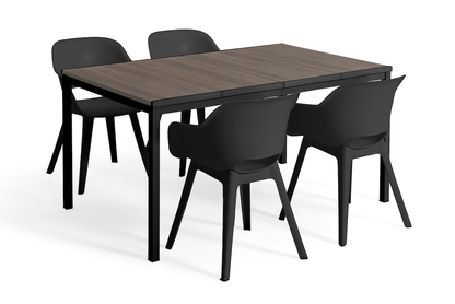 Keter Signature Porto Dining Table - Walnut Look (1.6 x 0.9m)