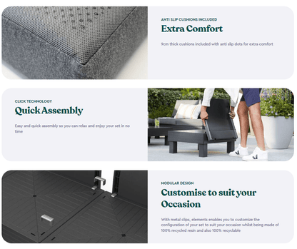 Keter Elements 7 Seater Modular Lounge Set