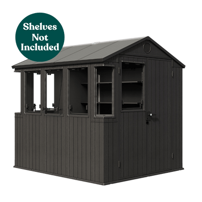 Keter Potting 6x8 Shed - Dark Grey (1.9 x  2.4m)