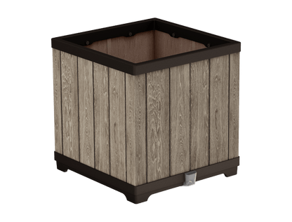 Keter Signature Square Planter- Ashwood Look