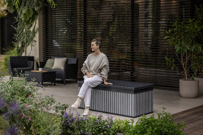 Keter Signature 380L Storage Box - Venetian Grey