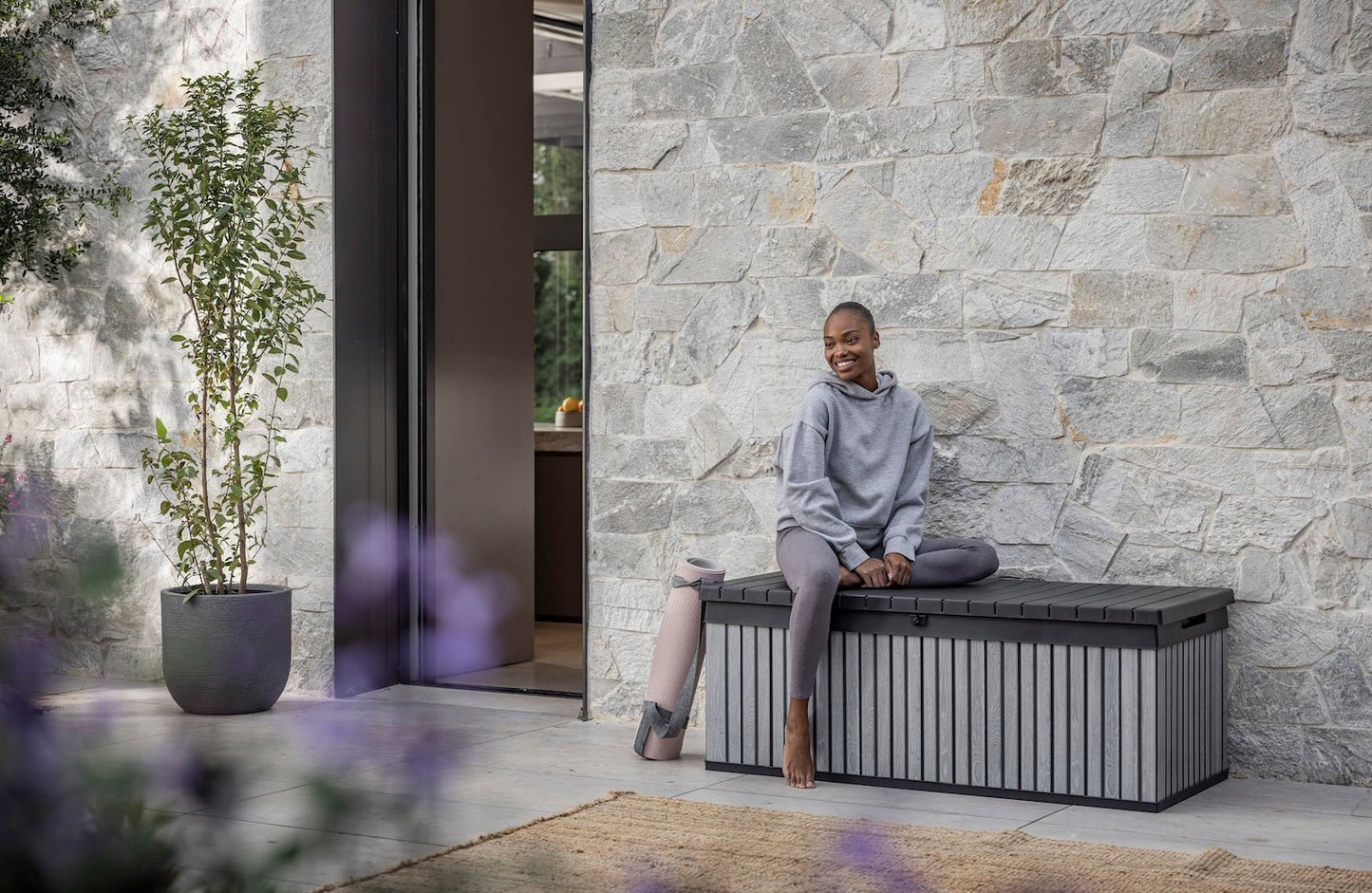 Keter Signature 380L Storage Box - Venetian Grey