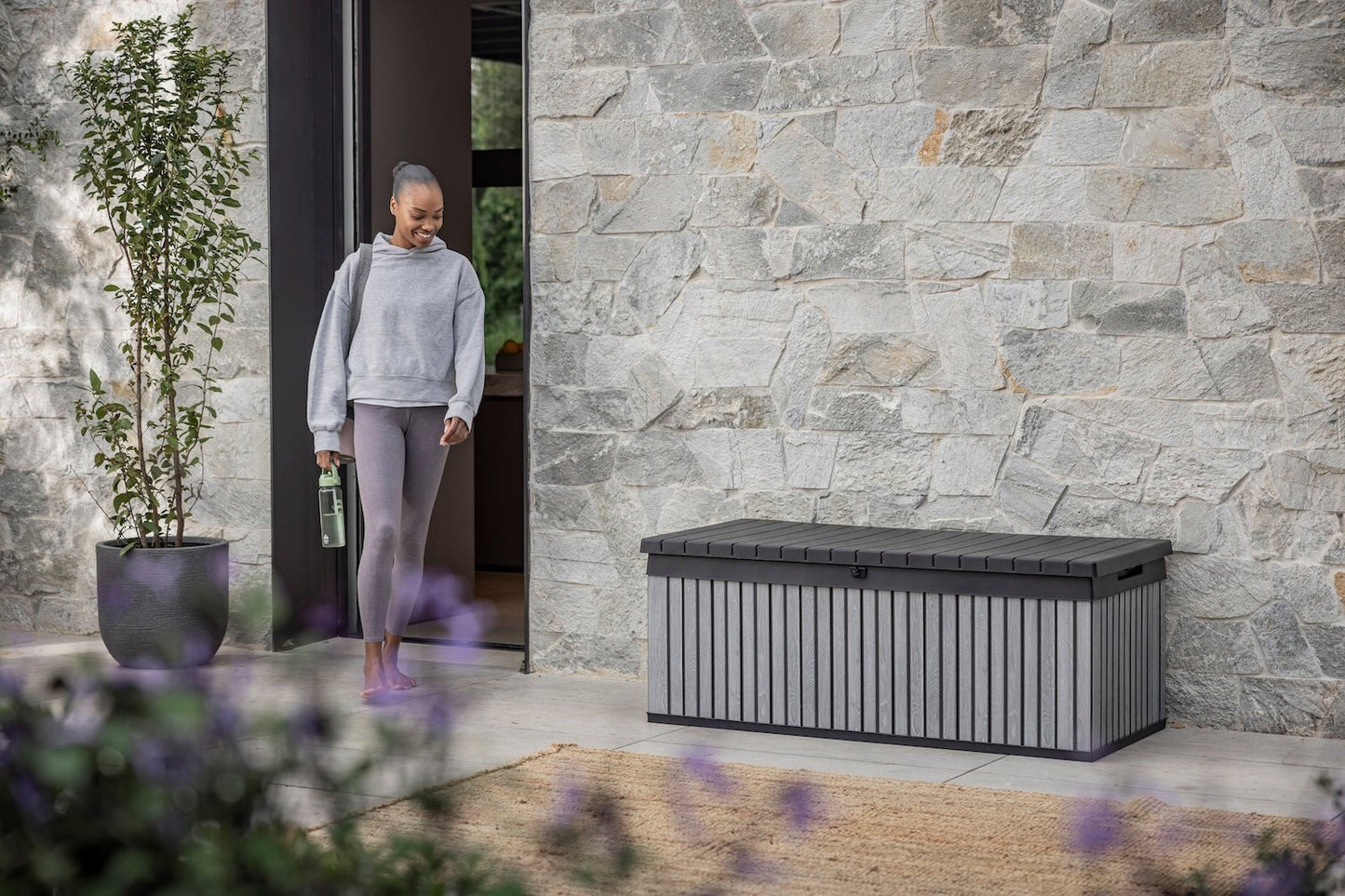 Keter Signature 380L Storage Box - Venetian Grey