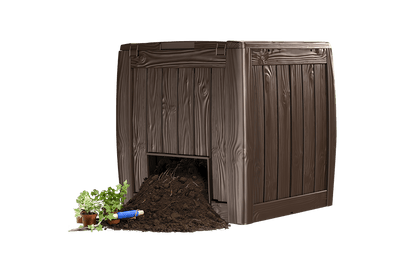 Keter DECO Wood Look 330L Composter - Brown