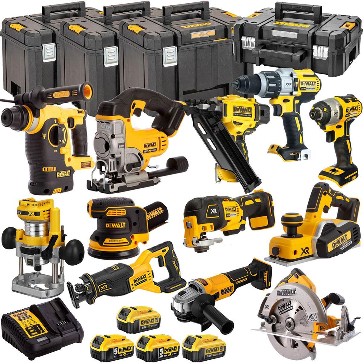 Dewalt 18V 12 Piece Combo Kit with 4 x Batteries & Charger T4TKIT-1331